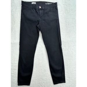 GAP 1969 Jeans Legging Jean Black Mid‎ Rise Women 28/6